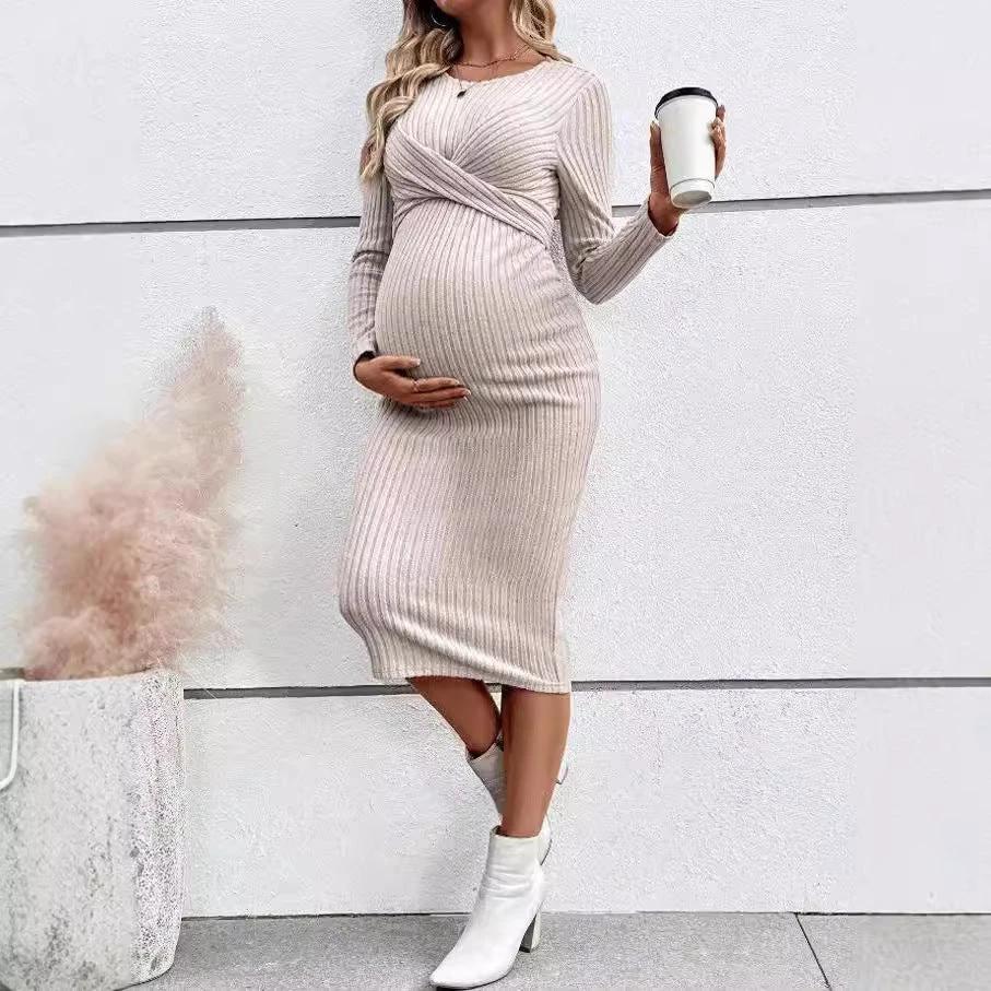 Long Sleeve Maternity Women Dress by GJG Denim