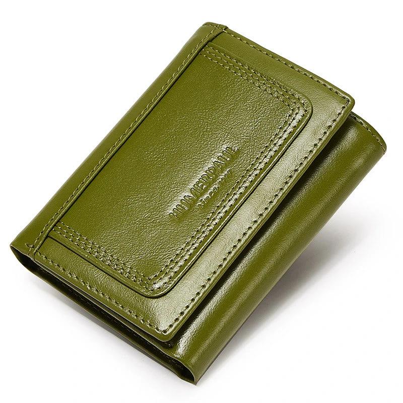 Multi-slot Men's Zipper Wallet Genuine Leather Multi-color by GJG Denim