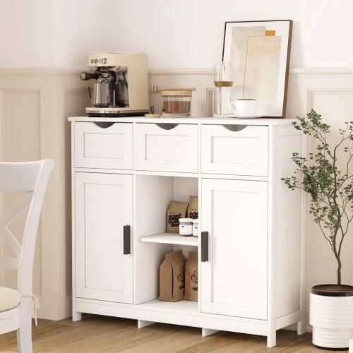 Storage Cabinets,Wooden Floor Cabinet,with Drawers And Shelves Storage Cabinets,Accent Cabinet For Bathroom by GJG Denim