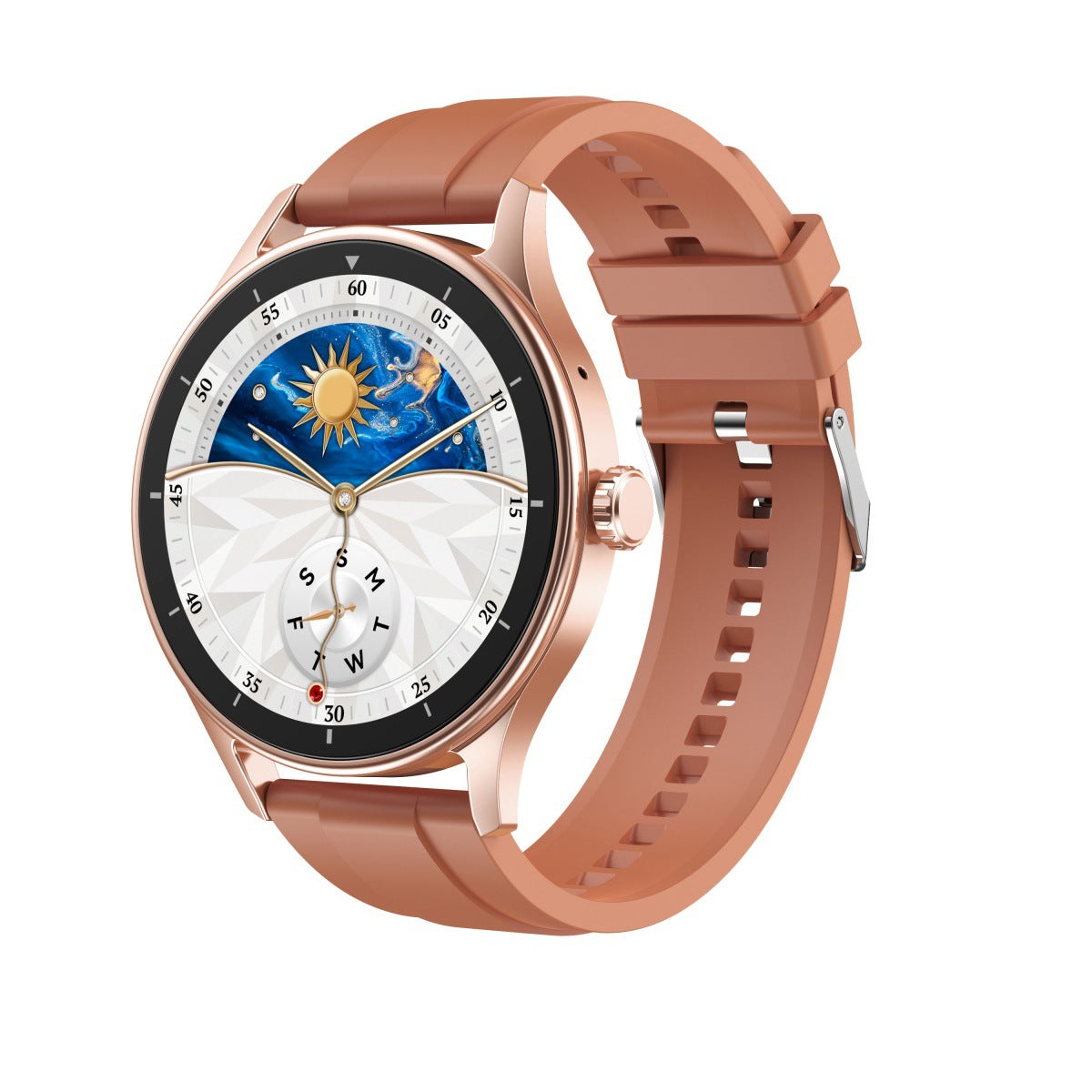Stainless Steel Polished Dual-Strap Bluetooth Call Sports Watch For Men by GJG Denim