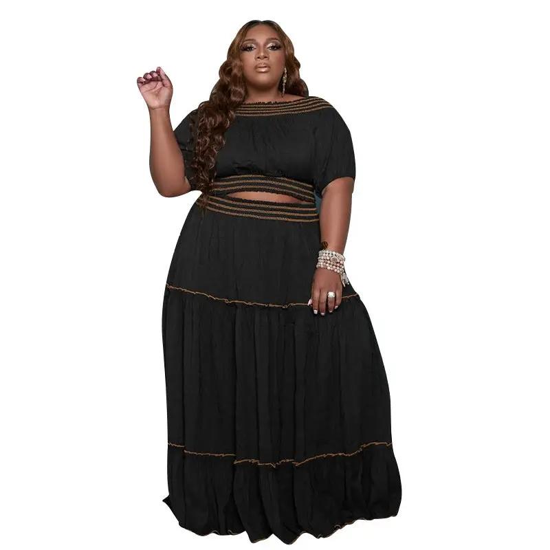 Fashionable Women's Two-piece Skirt Set by GJG Denim