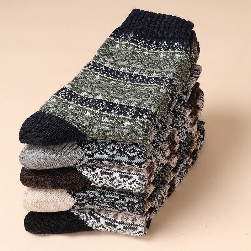 Men's 5-10 Pairs Retro Thick Socks by GJG Denim
