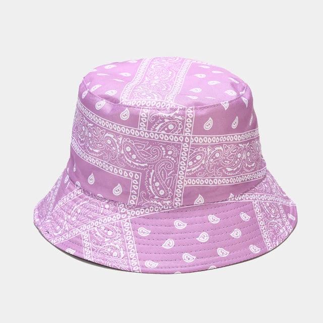 Men's Bandana Printed Bucket Hat by GJG Denim
