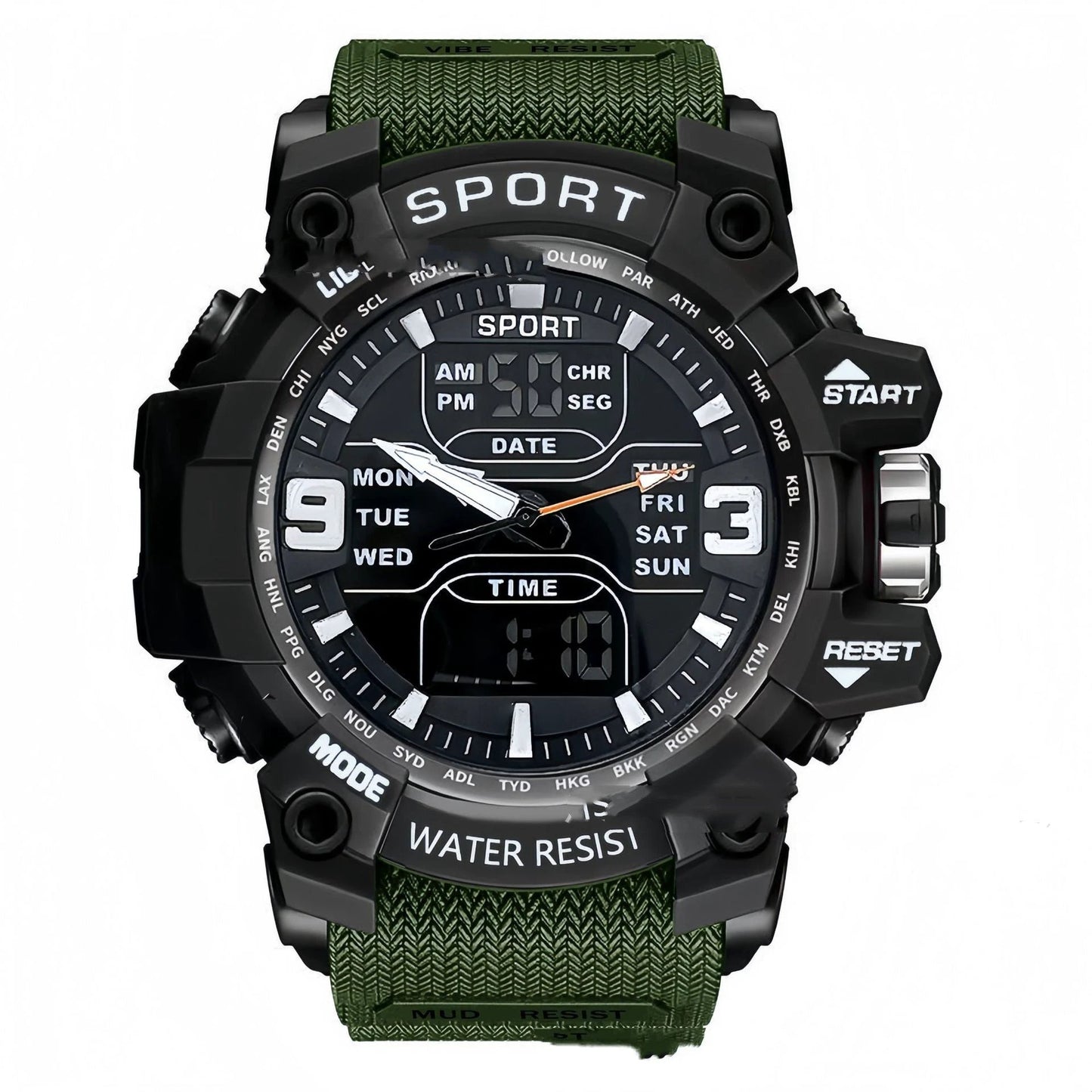 Stylish Technology Sports Luminous Men's Electronic Watch by GJG Denim