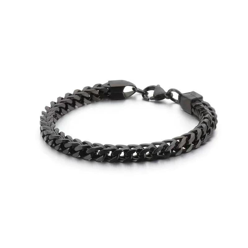 Men's Gold Thick High-grade Titanium Steel Bracelet by GJG Denim