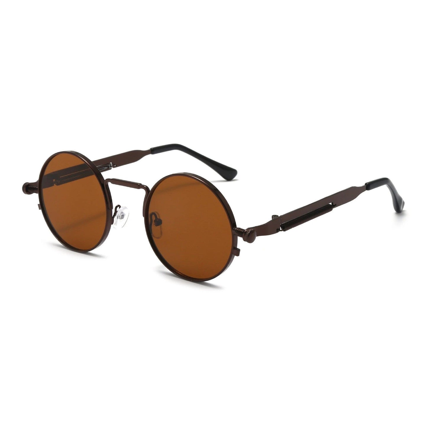 Stylish Round Steampunk Sunglasses by GJG Denim