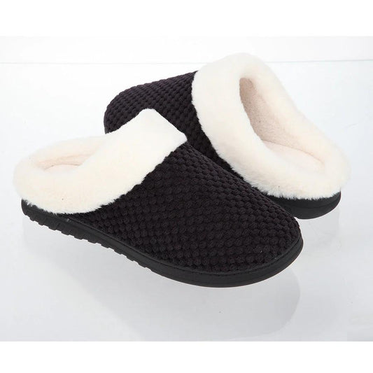 Mem's Indoor Warm High Elasticity Sponge Slippers by GJG Denim