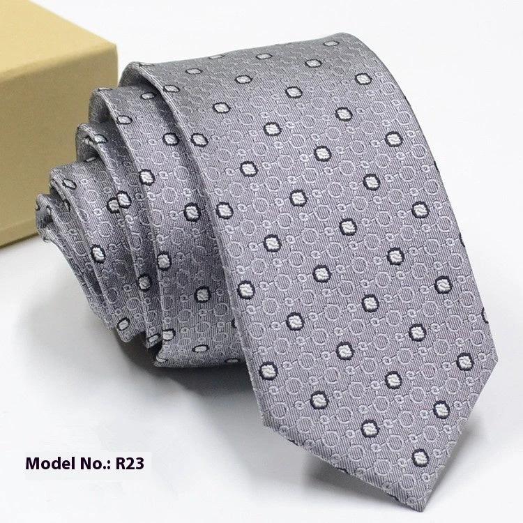 Men's Fashion Exquisite Jacquard Tie by GJG Denim