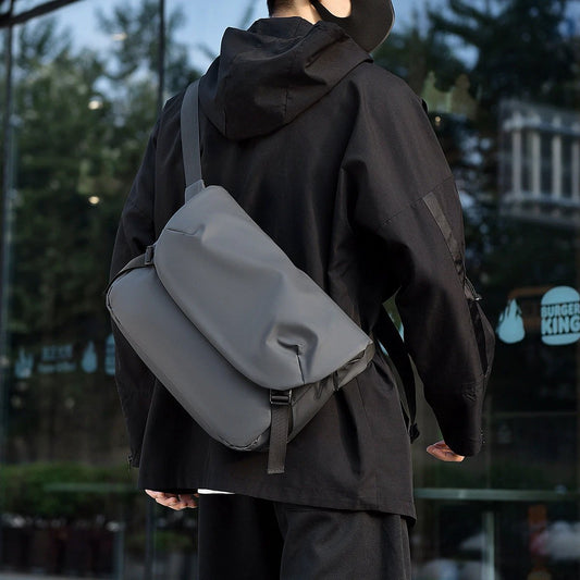 Men's Waterproof Leisure Shoulder Crossbody Bag by GJG Denim