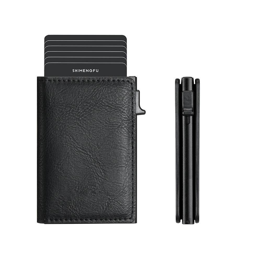 Pop-up Aluminum Alloy Card Package Wallet For Men by GJG Denim