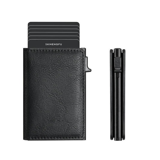 Pop-up Aluminum Alloy Card Package Wallet For Men by GJG Denim