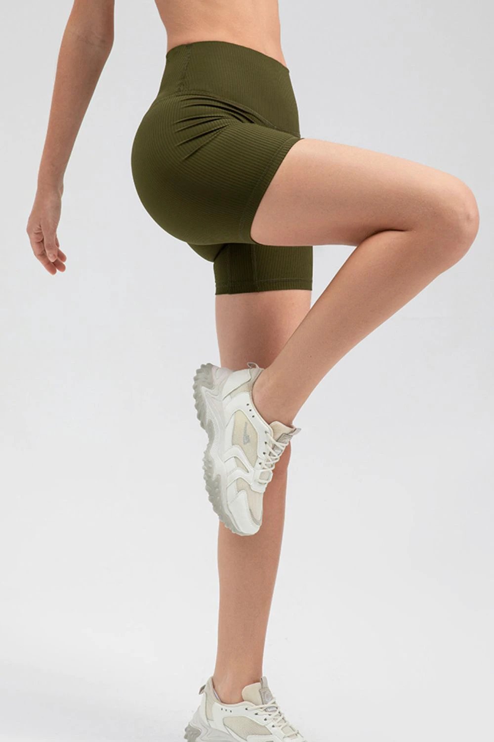 Wide Waistband Slim Fit Sports Shorts by Lady Ros
