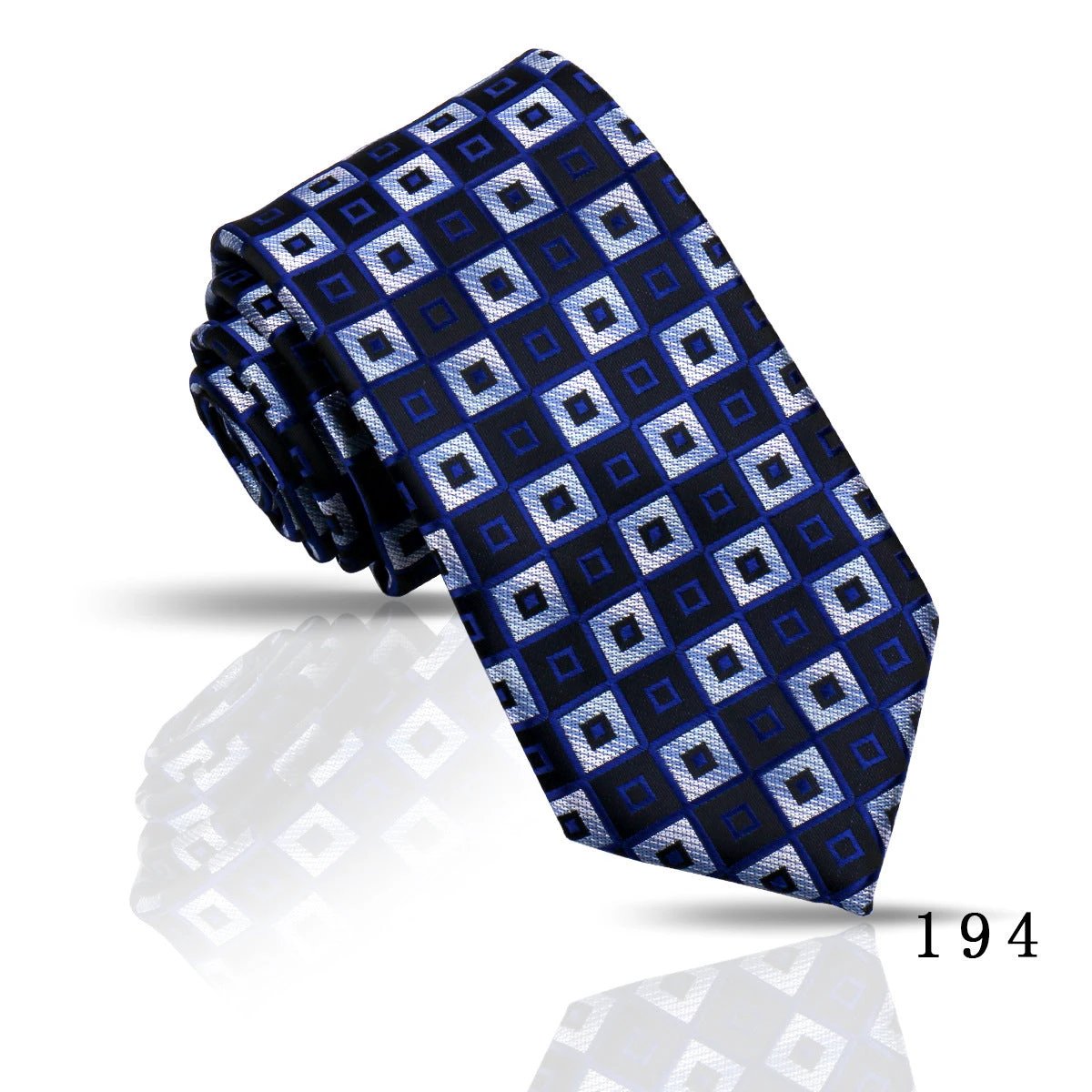 Men's Casual Polyester Jacquard Ties by GJG Denim