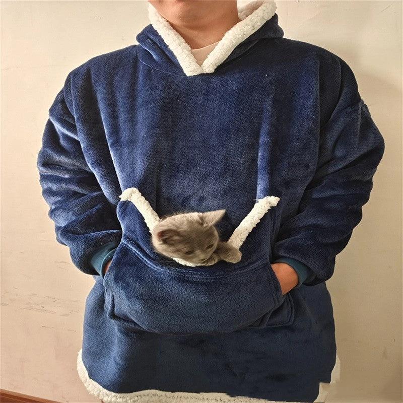 Men's Lazy Pajamas Pullover TV Blanket by GJG Denim
