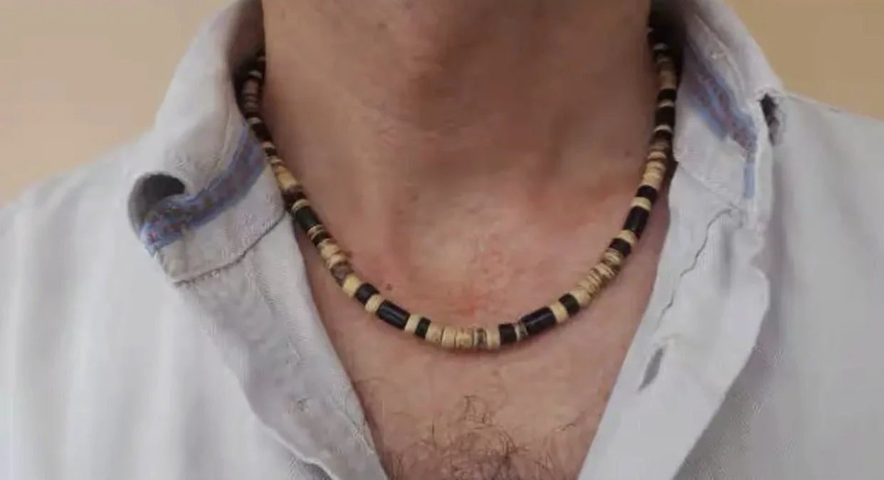 Beach Bohemian Necklace For Men by GJG Denim