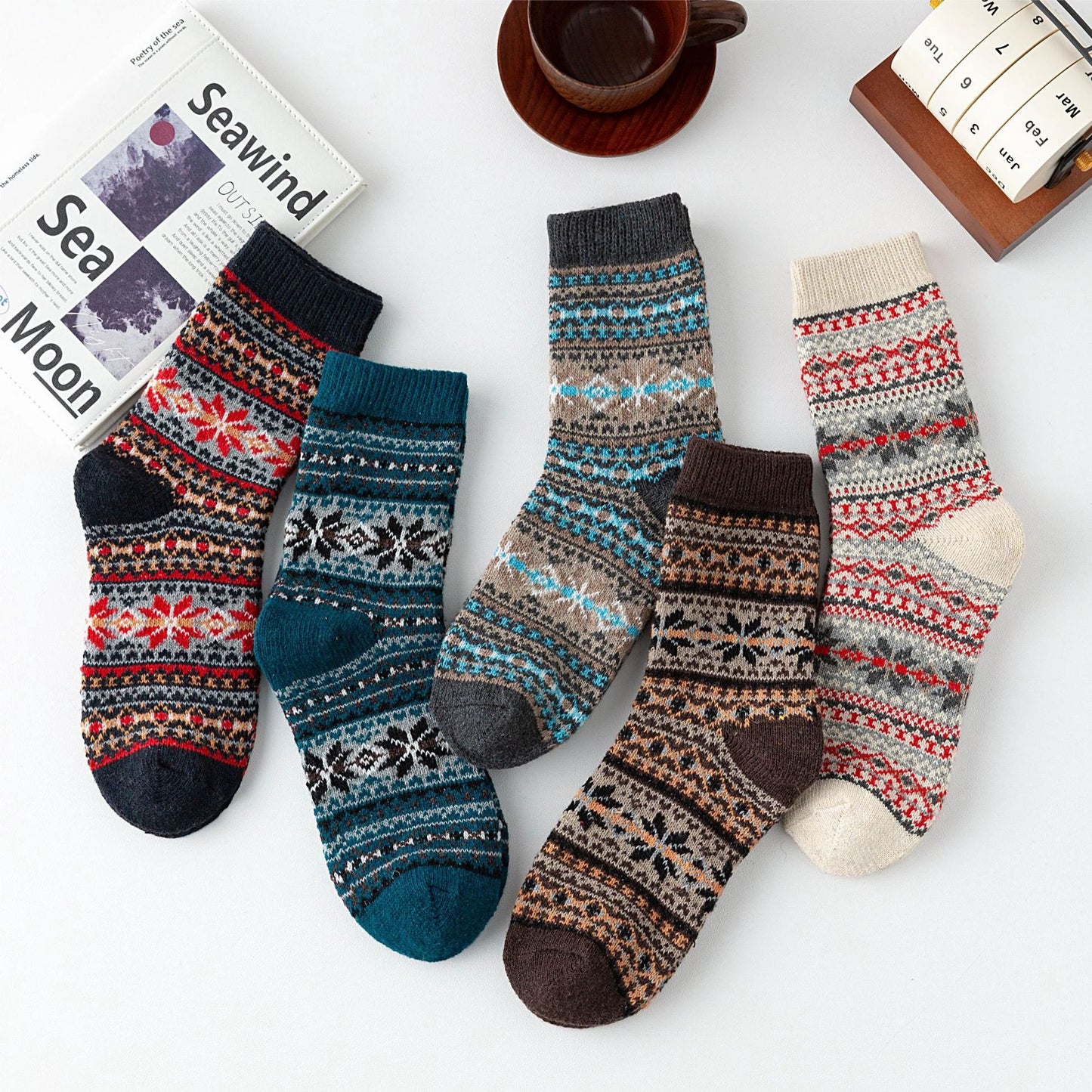 Men's Socks Vintage Style Wool Socks by GJG Denim