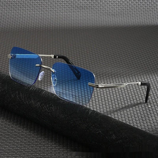 Hollow-out Square Sunglasses For Men by GJG Denim