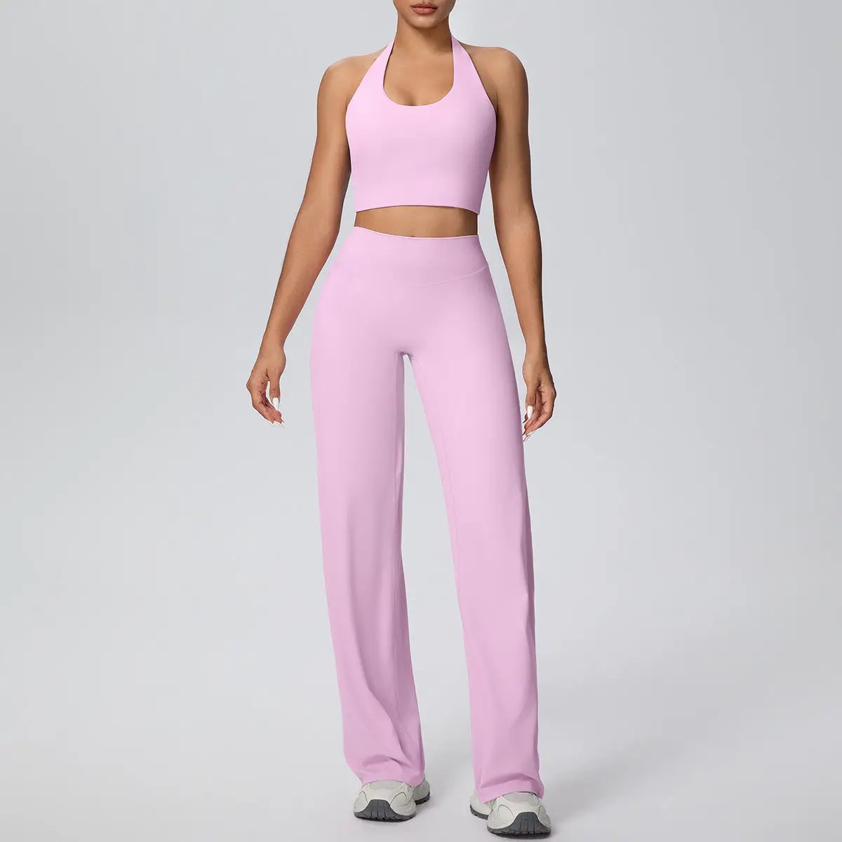 Women's Two-Piece Sports Running Fitness Outfit Set by GJG Denim