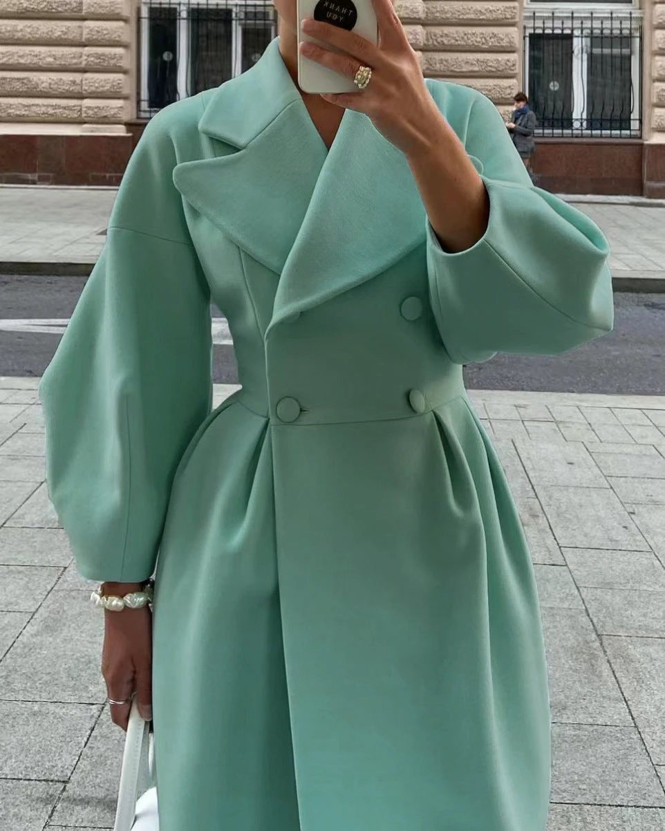 Vintage Court Lantern Sleeves Large Lapel Jacket by GJG Denim