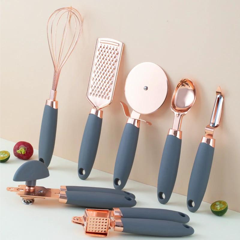 Kitchen Household Peeler Gadget Copper Plating Set by GJG Denim
