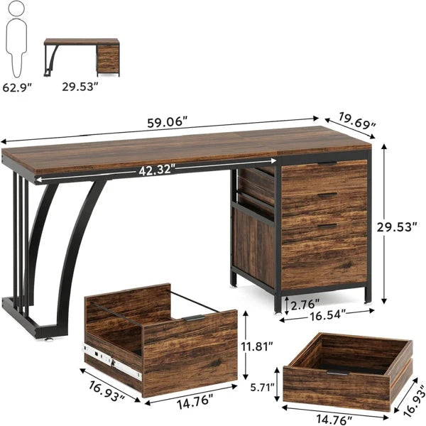 Computer Desk by GJG Denim