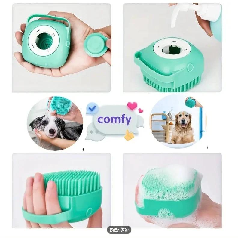 7pcs Pet Grooming Kit, Self-Cleaning Brush Shedding Kit With Nail Clipper, Flea Comb, Shampoo Bath Brush, Finger Toothbrush by GJG Denim