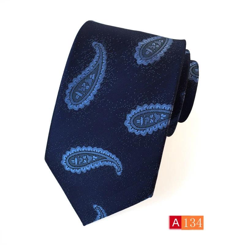 Men's Casual Formal Wear Polyester Jacquard Tie by GJG Denim