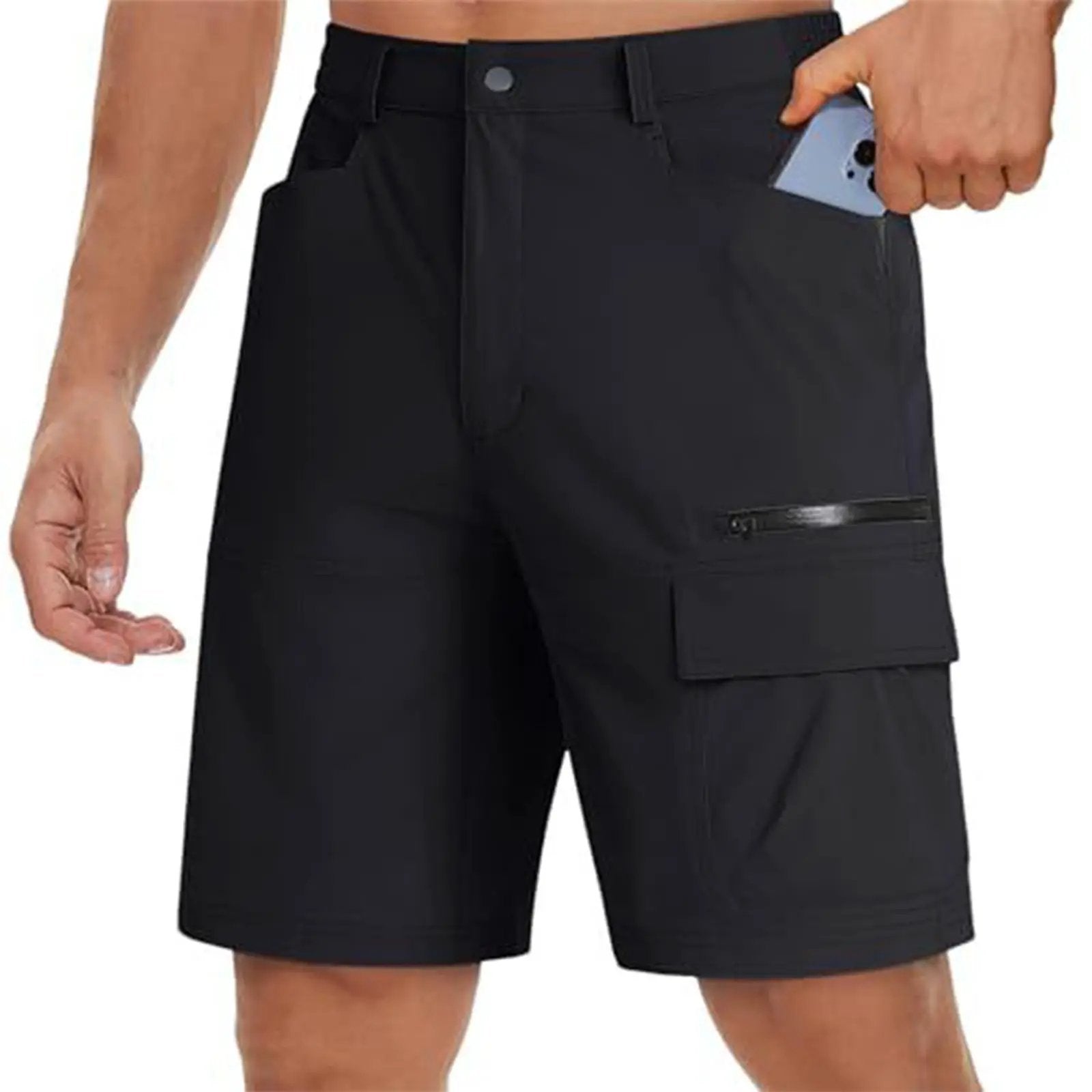 Men's Multi-Pocket Shorts by GJG Denim