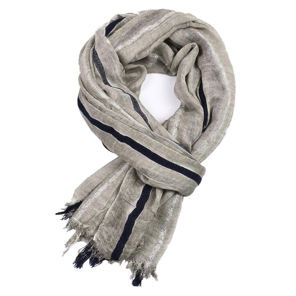 Men's Retro Striped Scarf by GJG Denim