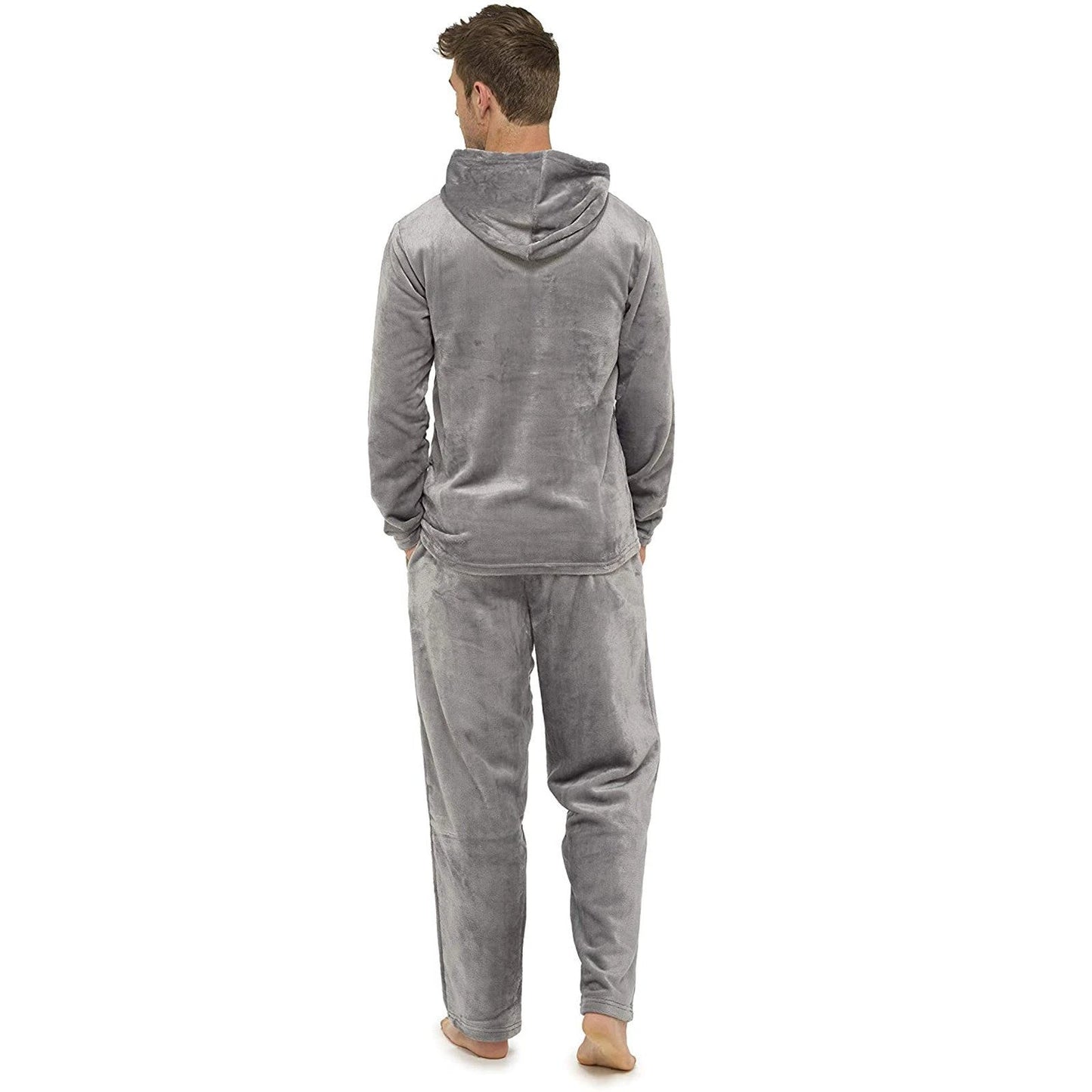 Flannel Grey Simple Men's Pajamas by GJG Denim