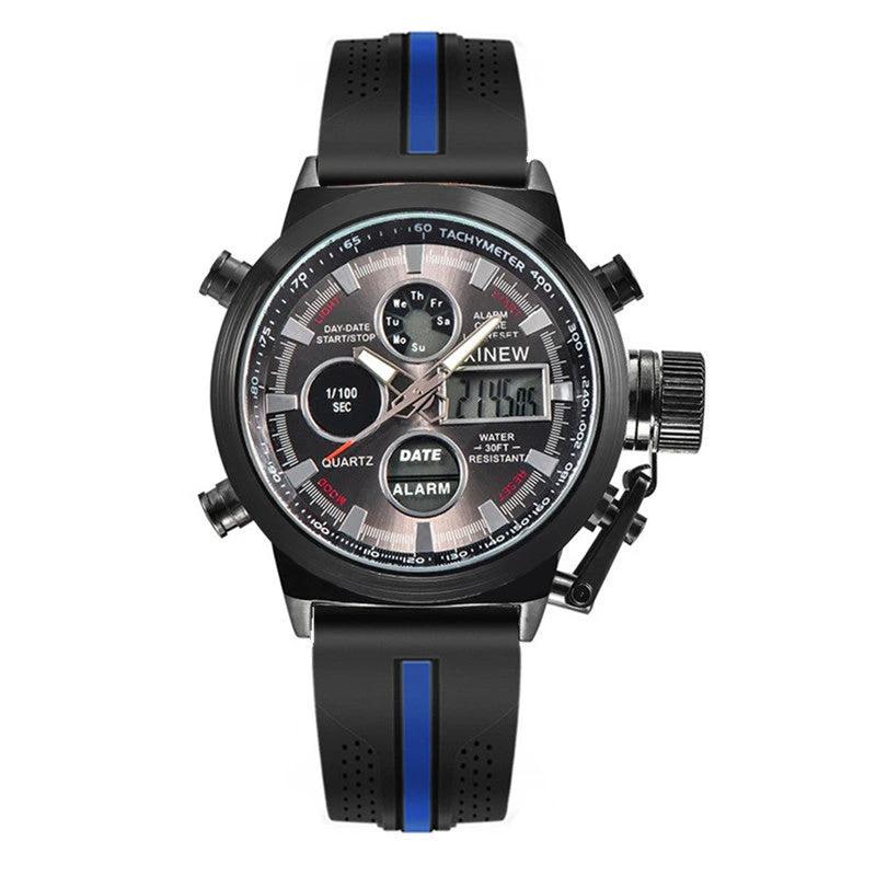 Men's Fashion Belt Multi-functional Watch by GJG Denim