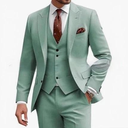 Men's Casual Business/Wedding Three-piece Suit by GJG Denim