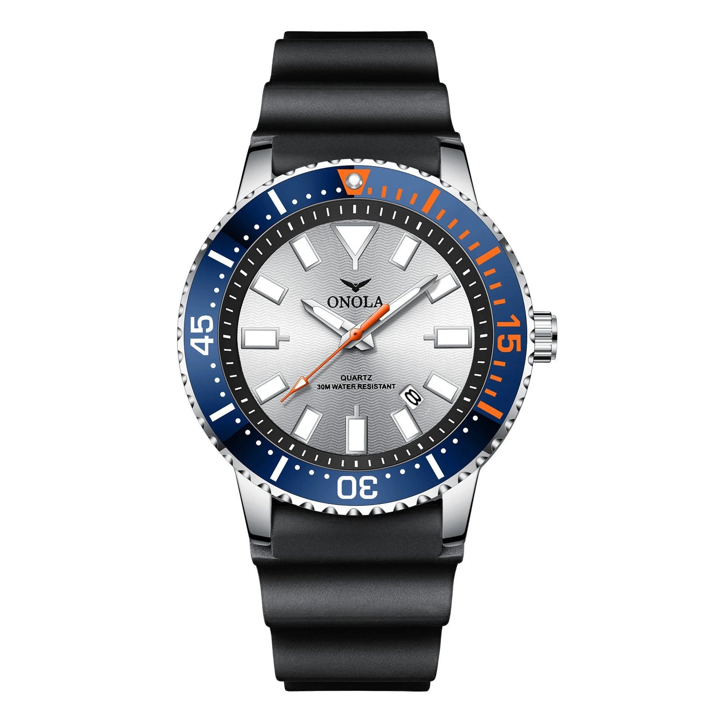 Business Casual Men's Waterproof Tape Quartz Watch by GJG Denim