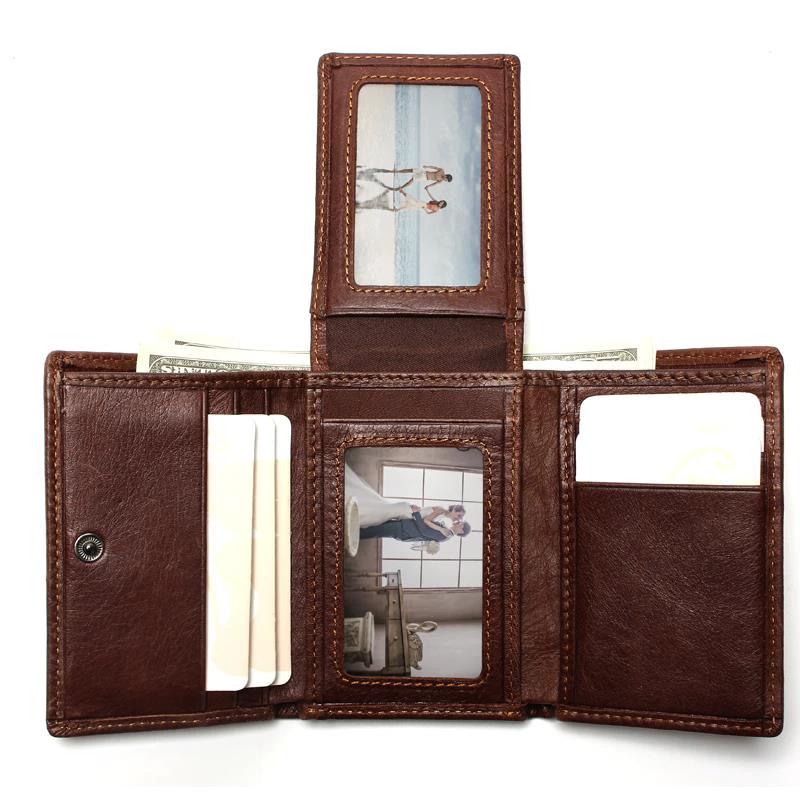 Men's Ultra-thin Leather Wallet by GJG Denim