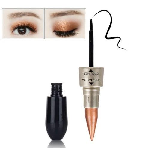 Double head six color eyeshadow black eyeliner by GJG Denim