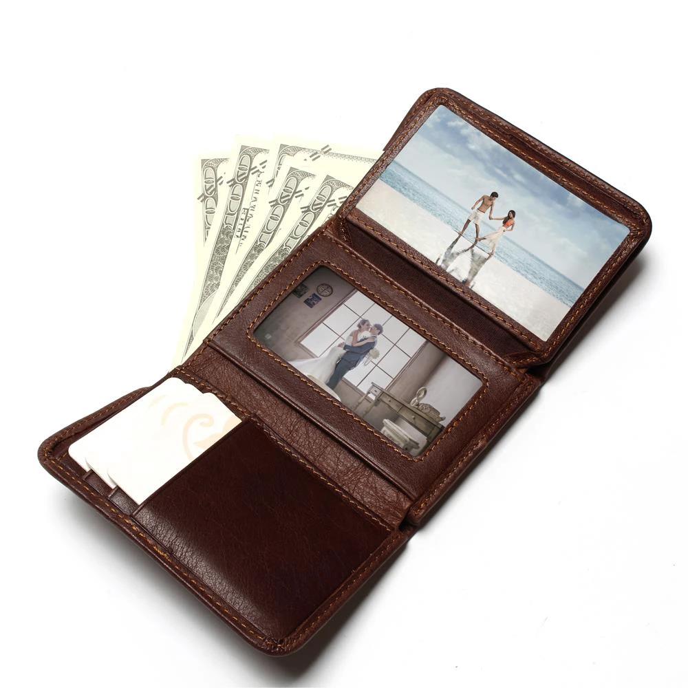 Men's Ultra-thin Leather Wallet by GJG Denim
