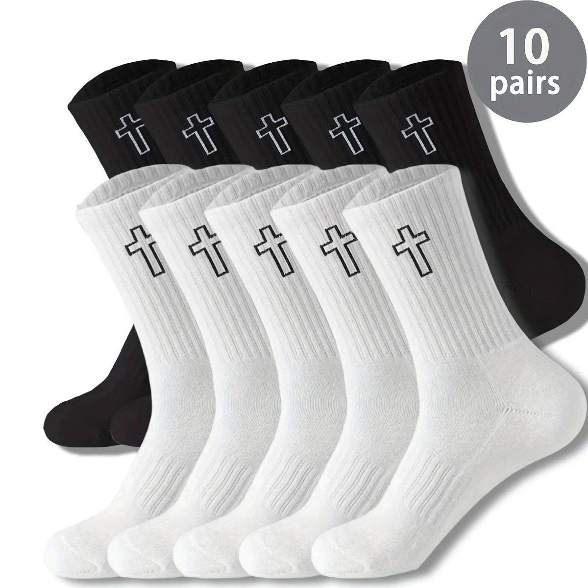 Men's Sweat Absorbing Leisure Mid-calf Socks by GJG Denim