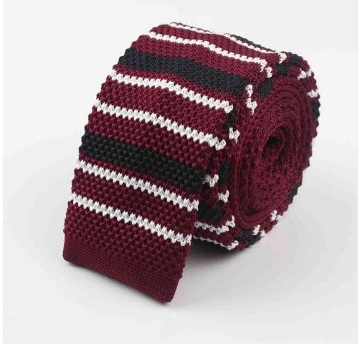 Men's Knitted Leisure Striped Ties by GJG Denim