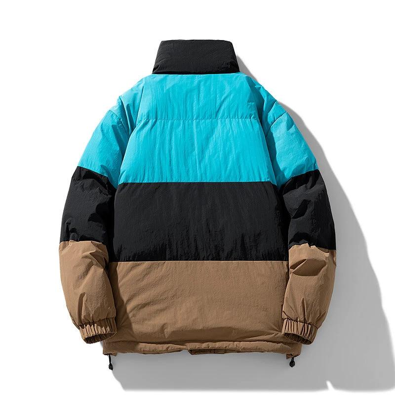 Winter Cotton-padded Coat Men's Loose Lapel Bread Coat by GJG Denim