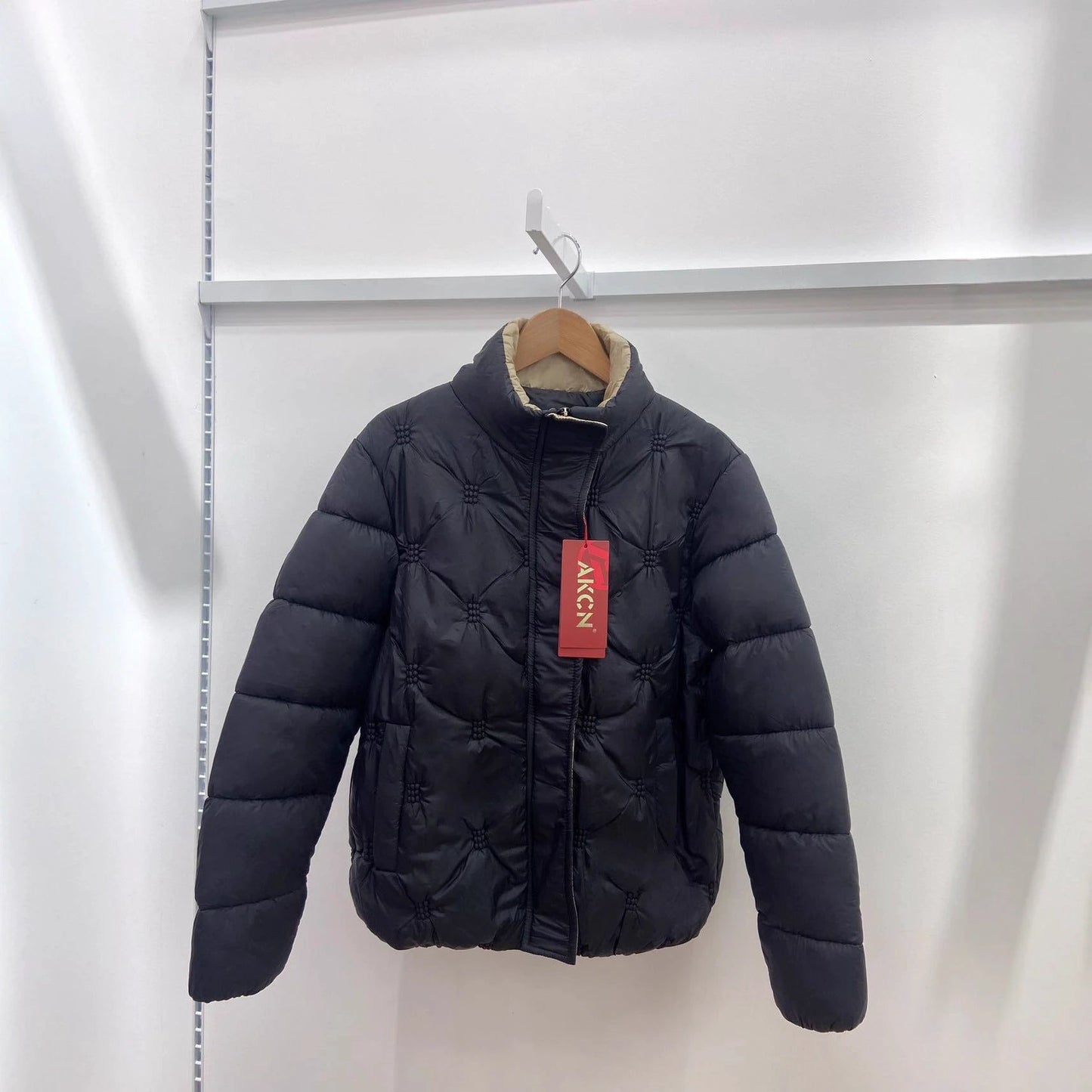 Plus Size Down Cotton Embroidered Warm Coat by GJG Denim