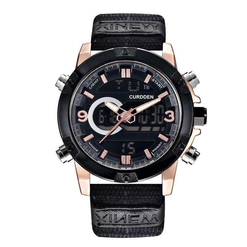 Men's Fashion Belt Multi-functional Watch by GJG Denim