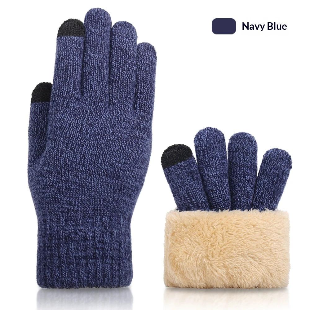 Fall And Winter Touchscreen Gloves For Men With Fleece Lining by GJG Denim