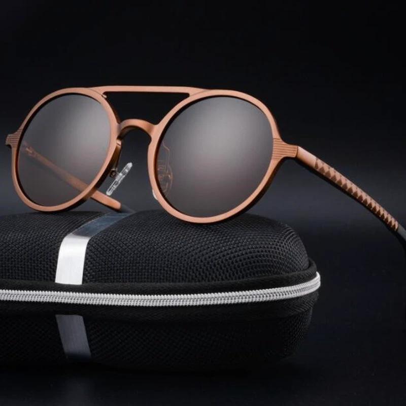 Retro Round Sunglasses For Men by GJG Denim