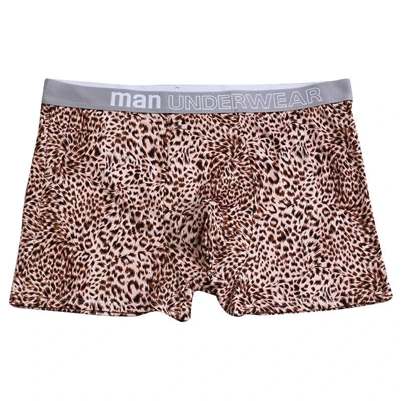 Men's Loose Leopard Print Comfortable Underwear by GJG Denim