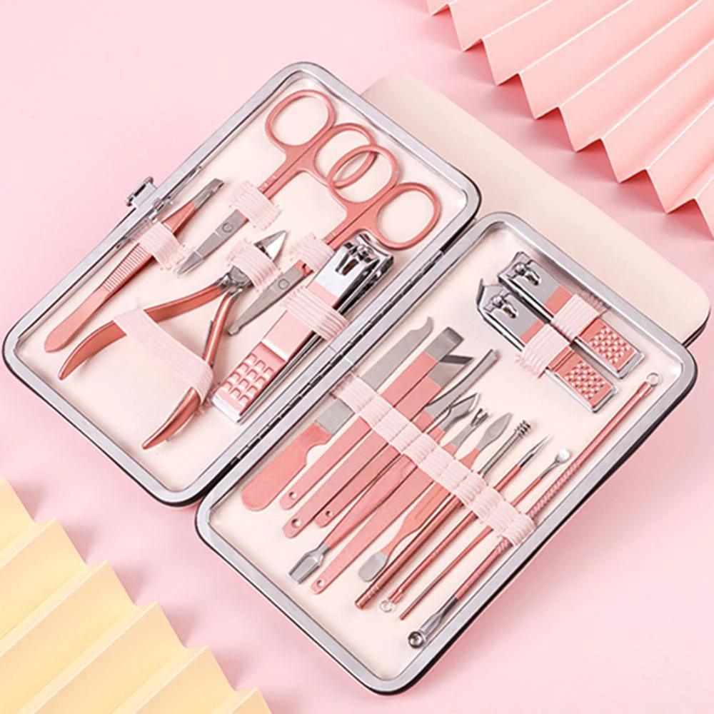 Professional Scissors Nail Clippers Set Ear Spoon Dead Skin Pliers Nail Cutting Pliers Pedicure Knife Nail Groove Trimmers by GJG Denim