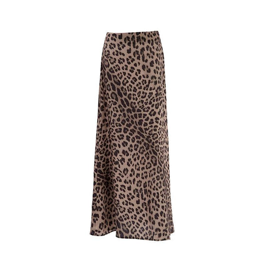 Leopard Print Mermaid Skirt by GJG Denim