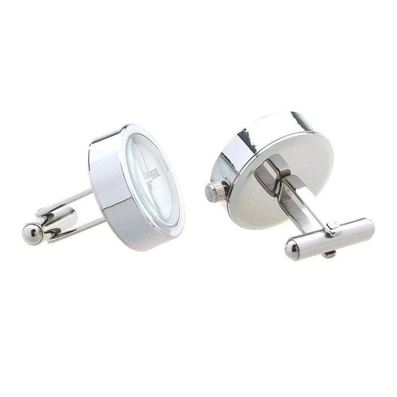 Stainless Steel Quartz Clock Cuff Links by GJG Denim