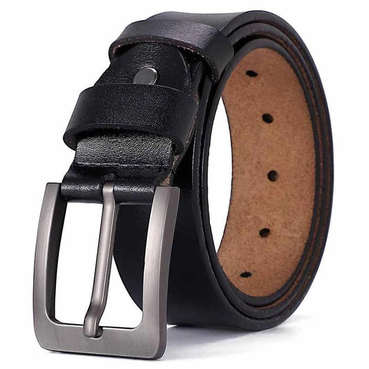 Vintage Genuine Cowhide Leather Men's Belt by GJG Denim