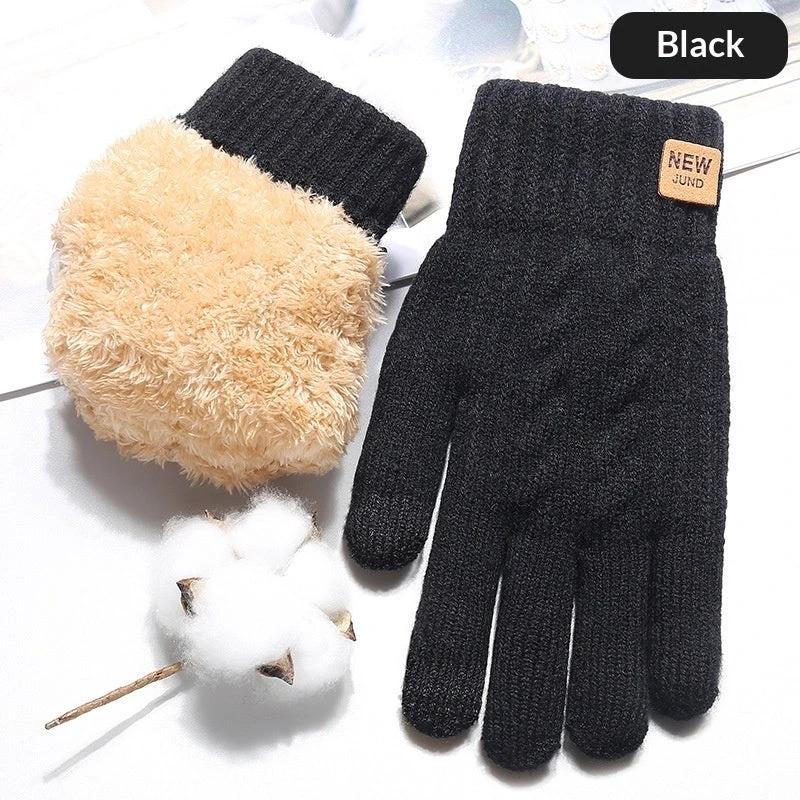 Fall And Winter Touchscreen Gloves For Men With Fleece Lining by GJG Denim