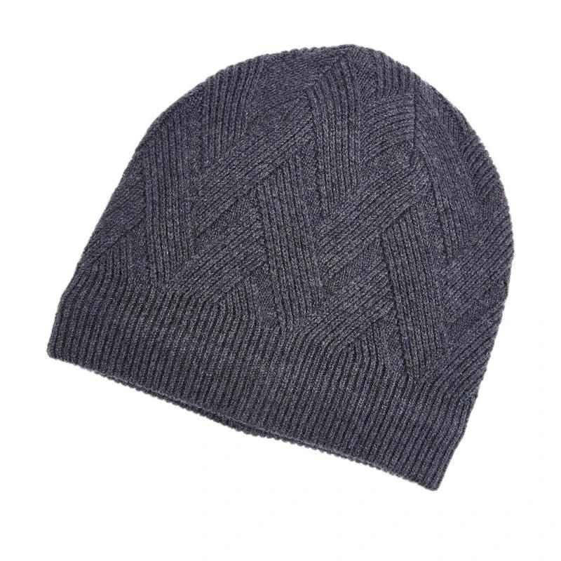 Men's Fleece Warm Knitted Beanie by GJG Denim